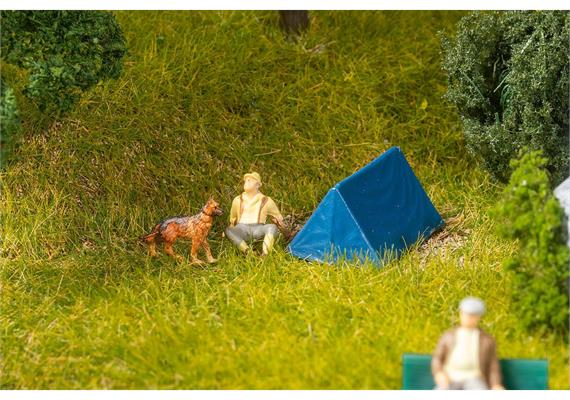 Faller 180003 4 Zelte, blau - H0 (1:87) | Bild 1