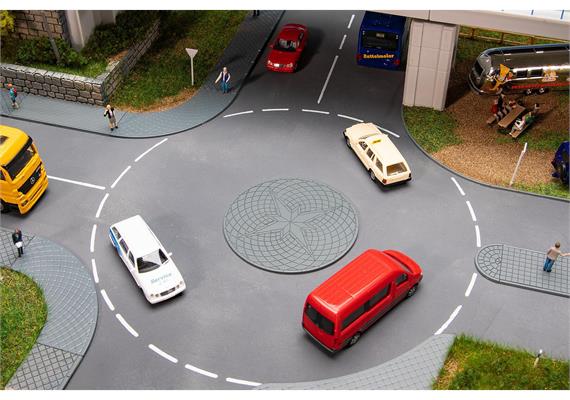 Faller 180277 Mini-Kreisverkehr und Verkehrsinsel - H0 (1:87) | Bild 1