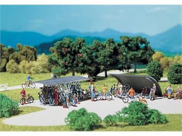Faller 180584 2 Fahrradständer mit Rädern - H0 (1:87)