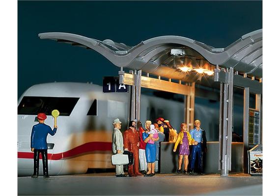 Faller 180644 Bahnsteig Lichtleisten Spur H0 - werkseitig ausverkauft 4.2014/sm | Bild 2