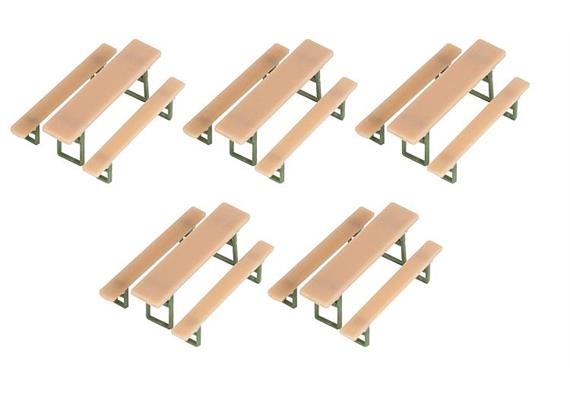 Faller 180963 5 Biertischgarnituren | Bild 2