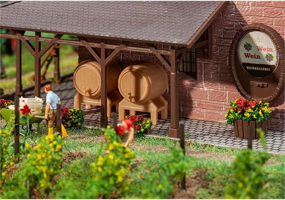 Faller 180972 2 Holzfässer und 2 Bottiche HO | Bild 1