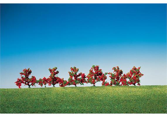 Faller 181476 6 Büsche rotblühend