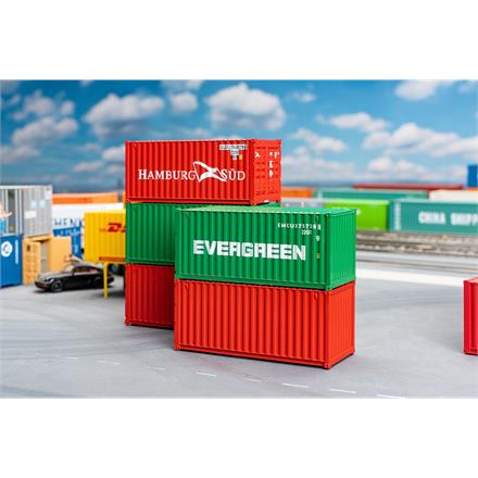 Faller 182051 20' Container, 5er-Set - H0 (1:87)