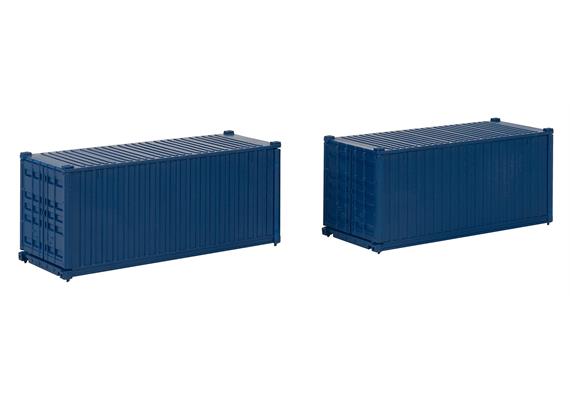 Faller 182054 20 Container, blau, 2er-Set - H0 (1:87) | Bild 2
