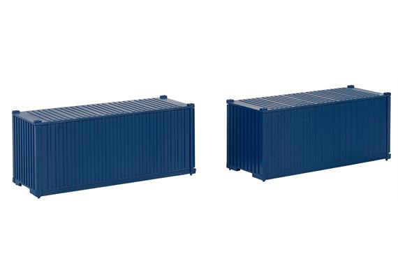 Faller 182054 20 Container, blau, 2er-Set - H0 (1:87) | Bild 3