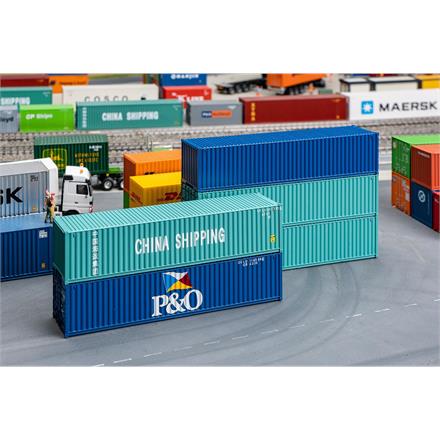 Faller 182151 40' Container, 5er-Set - H0 (1:87)