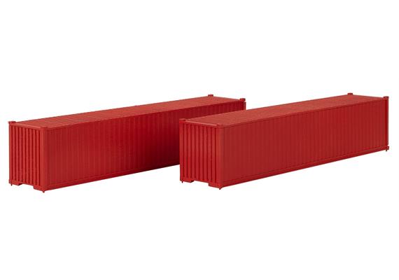 Faller 182154 40 Container, rot, 2er-Set - H0 (1:87) | Bild 2