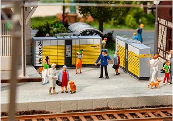 Faller 190105 2 Paketautomaten My Post 24 - H0 (1:87) | Bild 1
