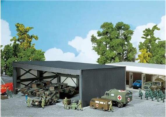 Faller 190776 Werkstatt für Nutzfahrzeuge, Schweizer Armee, H0 (1:87)