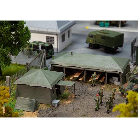 Faller 190780 7 Zelte der Schweizer Armee - H0 (1:87)