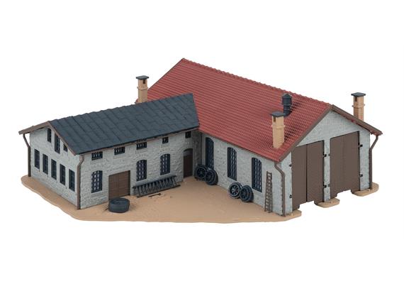 Faller 222106 Zweiständiger Lokschuppen mit Werkstatt - N (1:160) | Bild 4