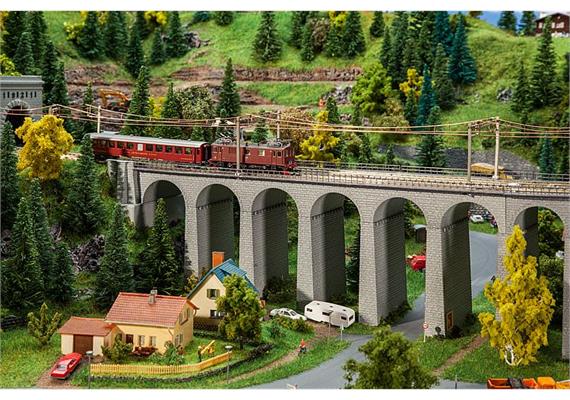 Faller 222599 Viadukt-Set, 2-gleisig, gerade, N | Bild 1