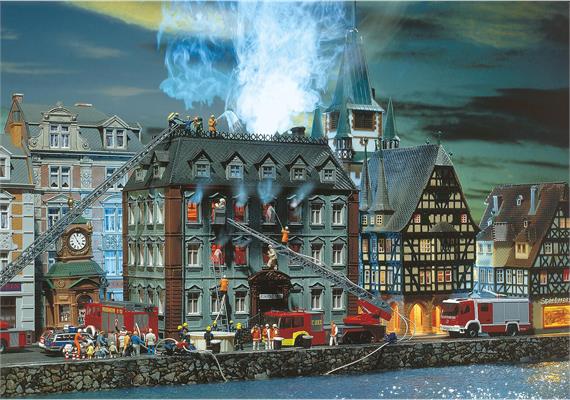 Faller 231721 Brennendes Finanzamt - N (1:160) | Bild 1