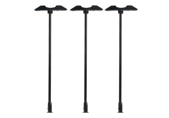 Faller 272132 LED-Trapezleuchte, zweiflammig, warmweiss, 3 Stück - N (1:160)