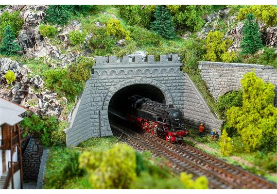 Faller 272588 2 Tunnelportale, 2-gleisig - N (1:160) | Bild 1