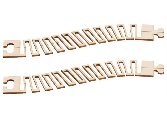 Faller Car System 161931 Laser-Street Flexible Fahrbahn (250 x 50 mm), 2 Stück - H0