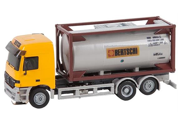 Faller CSYS 161483 LKW MB Actros L'02 Chemietransporter "Bertschi" HO | Bild 2