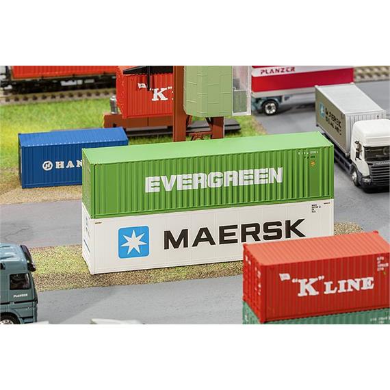 Faller 180846 40´ Hi-Cube Container "EVERGREEN" HO