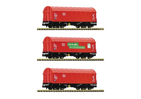 Fleischmann 6660014 3-tlg. Set: Schiebeplanenwagen, DB AG - N (1:160)
