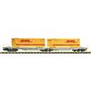 Fleischmann 6660069 Doppeltaschen-Gelenkwagen T2000, AAE "DHL" - N (1:160)