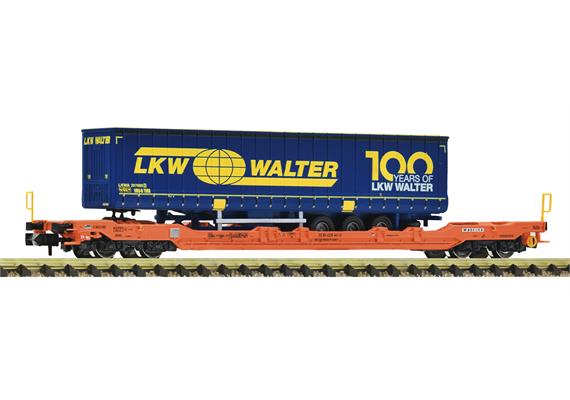 Fleischmann 6660083 Taschenwagen, Gattung Sdgnss/T5, der Wascosa, LKW Walter - N (1:160)