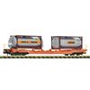 Fleischmann 6660136 Taschenwagen T5, Wascosa mit Tankcontainern der Spedition Bertsch - N