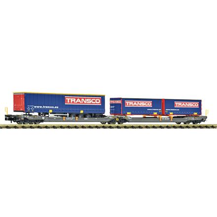 Fleischmann 6660151 Doppeltaschen-Gelenkwagen T3000e, HUPAC "TRANSCO" - N (1:160)