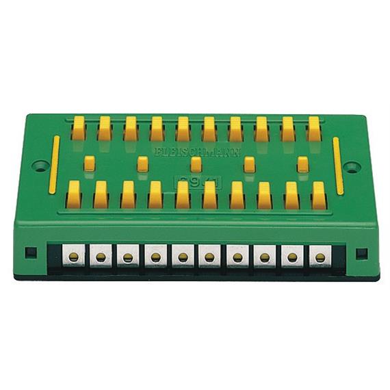 Fleischmann 6941 Klemmenplatte zur Kabelverlängerung für 10 Anschlüsse - H0, N