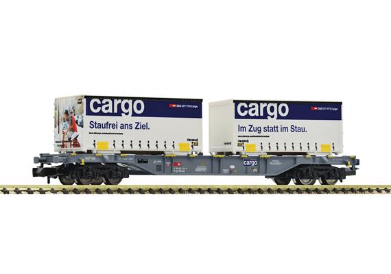 Fleischmann 865244 Containertragwagen, Gattung Sgnss "CARGO" der SBB, N (1:160)
