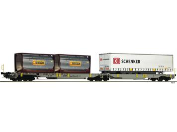 Fleischmann 825004 Doppeltaschen-Gelenkwagen T2000 AAE "Bertschi & Schenker" N