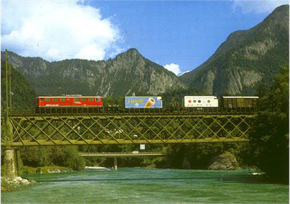 HACK 11800 HO Kasten-Unterzugbrücke (Reichenau) 48cm grau KU48, Fertigmod. aus Weissblech | Bild 2