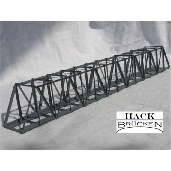 HACK 21200 Lange Kastenbrücke schräg 35 cm KN35, Fertigmodell aus Weissblech - N (1:160)