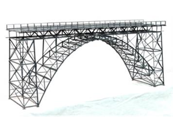 HACK 19010 H0 Hochbogenbrücke, Müngstener Brücke Mittelteil, 2-gleisig, 60 cm M60