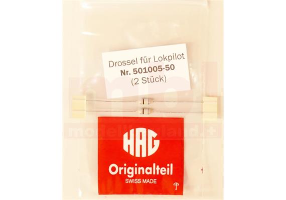 HAG 501005-50 Drosseln für LokPilot (ESU), 2 Stück - H0 (1:87)