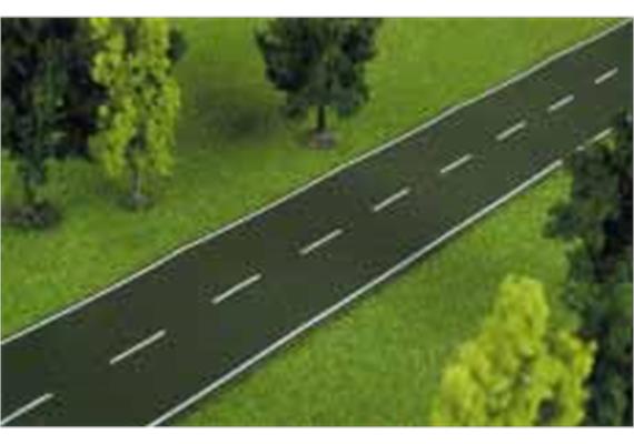 Heki 6561 Fahrbahndecke Asphalt, zweispurig, 100 x 8 cm - H0 (1:87) | Bild 2