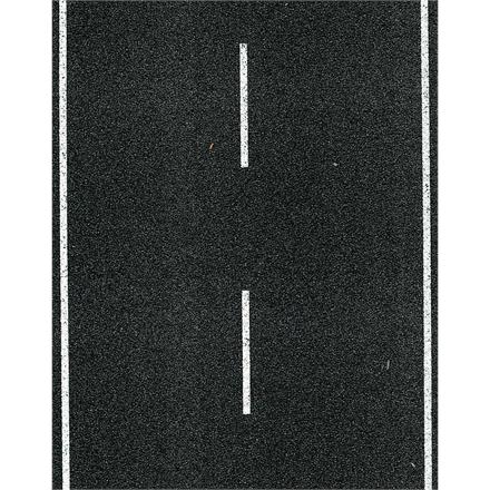 Heki 6561 Fahrbahndecke Asphalt, zweispurig, 100 x 8 cm - H0 (1:87)