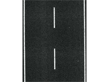 Heki 6561 Fahrbahndecke Asphalt, zweispurig, 100 x 8 cm - H0 (1:87)