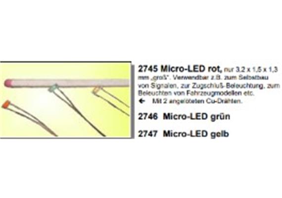 Herkat 2745 Micro-Leuchtdiode, rot