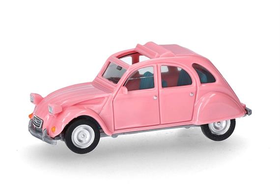 Herpa 020824-008 Citroen 2CV, offen, hellrosa - H0 (1:87) | Bild 1