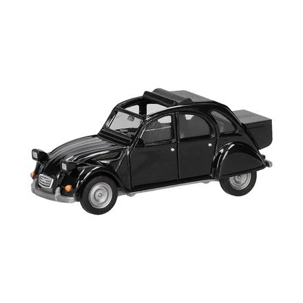 Herpa 027632-007 Citroën 2 CV mit Queue, schwarz - H0 (1:87)