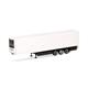 Herpa 077071 Krone E-Trailer Kühlkofferauflieger 3achs, weiss - H0 1:87