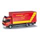 Herpa 091435 Mercedes-Benz Atego Koffer-LKW mit Ladebordwand "Feuerwehr Wuppertal, GW Log.