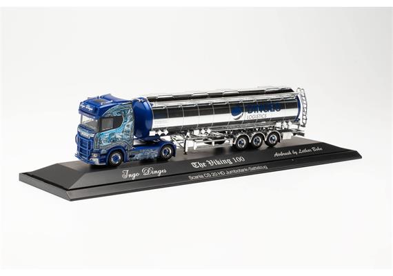 Herpa 122276 Scania CS 20 HD Jumbotank-Sattelzug "Ingo Dinges" - H0 (1:87) | Bild 1