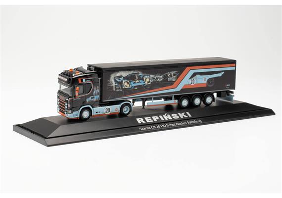 Herpa 122283 Scania CR 20 HD Schubboden-Sattelzug "Repinski / Le Mans" - H0 (1:87) | Bild 1