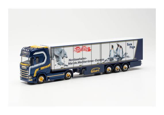 Herpa 315586 Scania CS 20 HD Kühlkoffer-Sattelzug "Spring" - H0 (1:87)