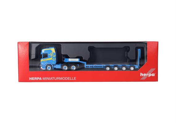 Herpa 318884 Scania CR 20 HD Semitieflade-Sattelzug mit Rampen "Martin Wittwer Wattenwil" | Bild 5