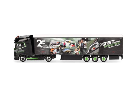 Herpa 318907 DAF XG+ Gardinenplanen-Sattelzug "TET/Jubiläum" - Massstab 1:87 | Bild 4