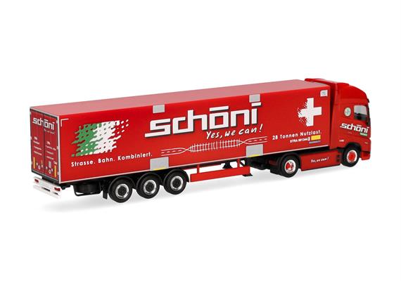 Herpa 319706 Volvo FH GL XL 2020 Electric Kühlkoffer-Sattelzug "Schöni" - H0 (1:87) | Bild 2