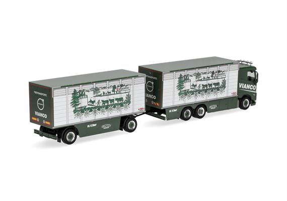 Herpa 320832 Volvo FH GL FD 2020 Viehtransporter-Hängerzug "Vianco - H0 (1:87) | Bild 2